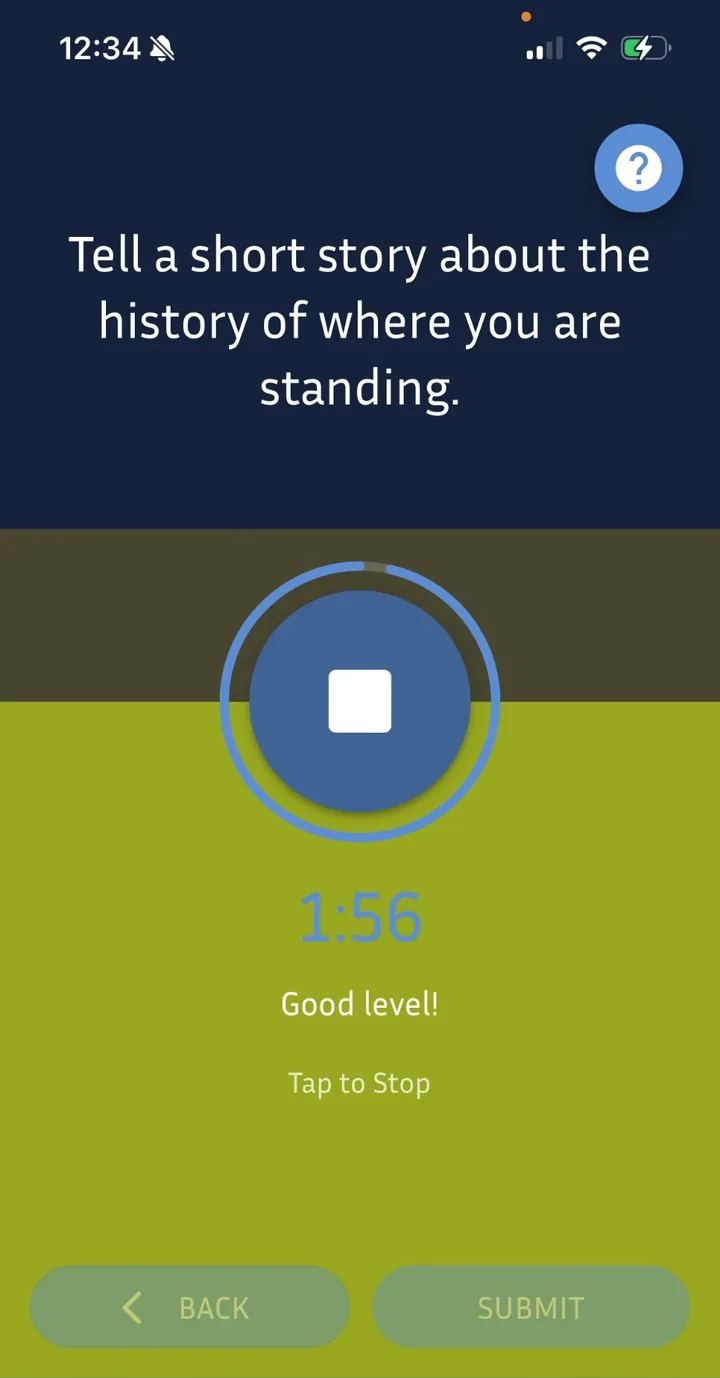 The app: Contribute